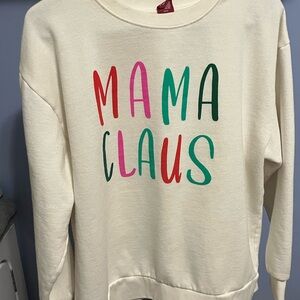 Mama Claus Cream Sweater
